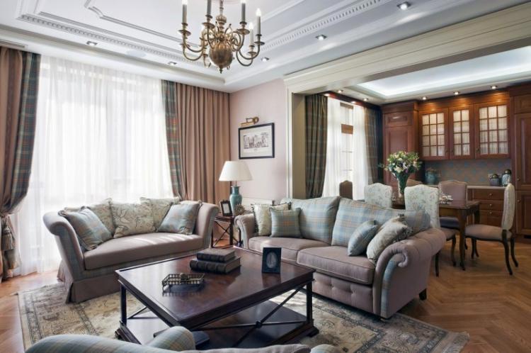 Décoration de plafond - style anglais à l'intérieur