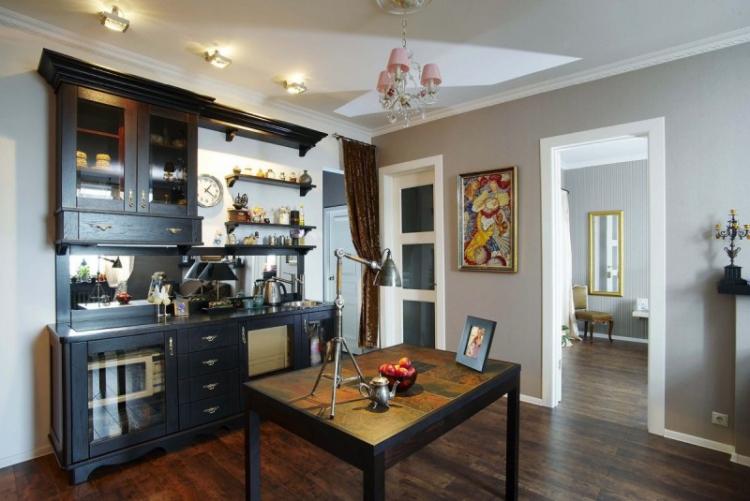 Cuisine dans le style anglais - Photo de design d'intérieur