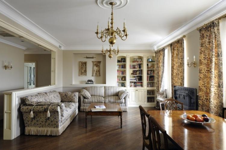 Salon de style anglais - Photo de design d'intérieur