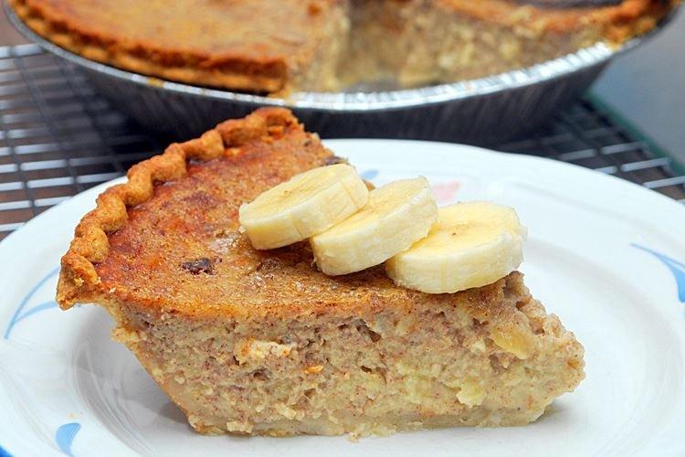 Tarte au lait de banane au four - recettes