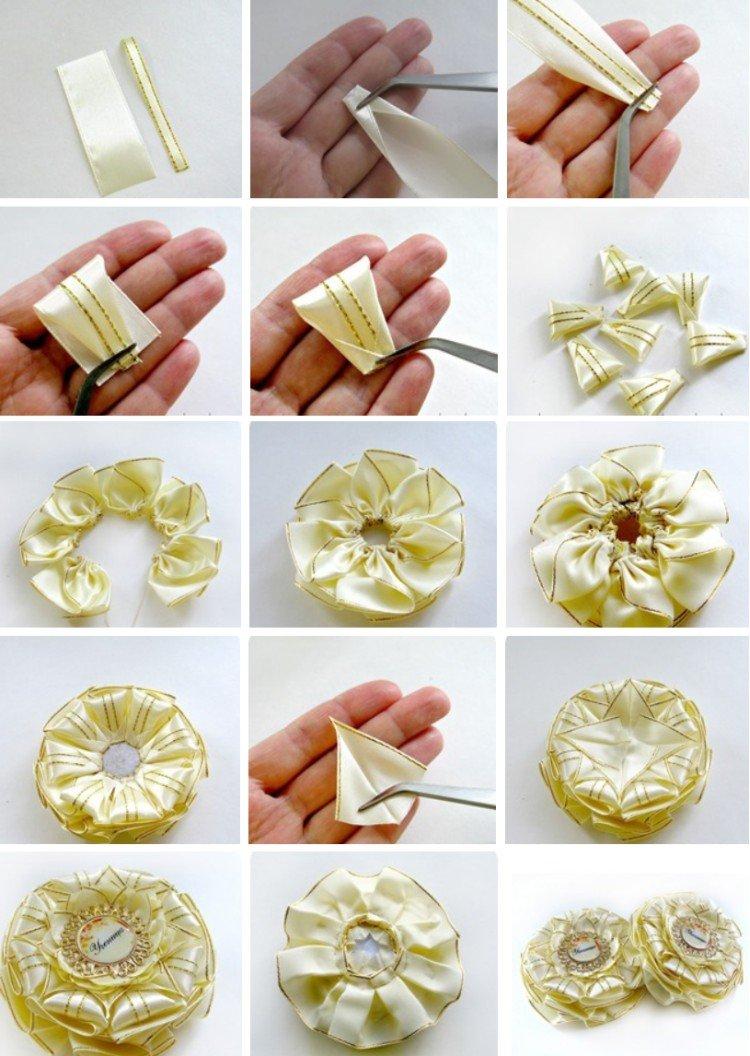 Noeuds superposés - Noeuds de ruban bricolage