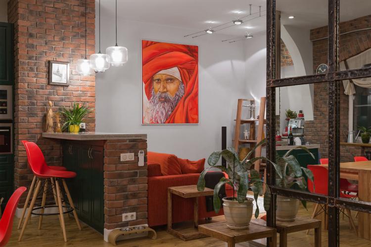 Comptoir de bar de style loft