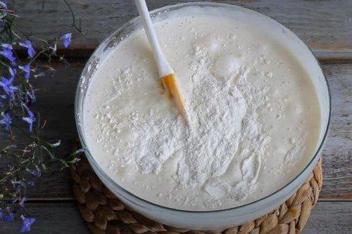 Biscuit vanille au kéfir - une recette pas à pas