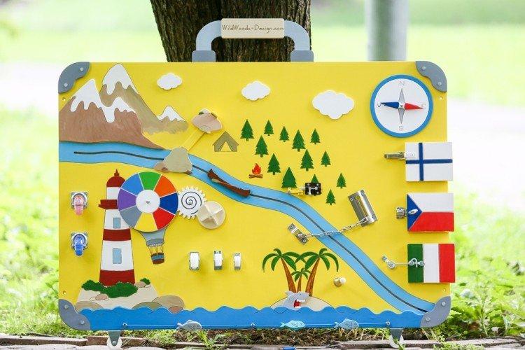 Conseil d'affaires de bricolage dans une valise pour un garçon