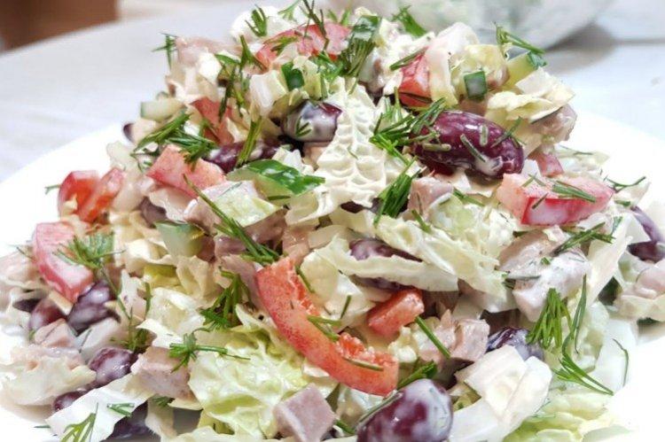 Salade de viande et chou chinois - recettes