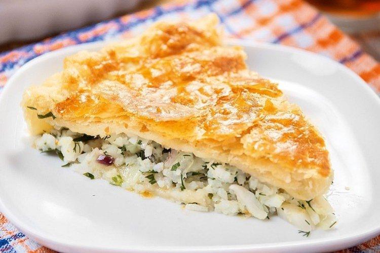 Tarte au poisson simple avec du riz - Recettes de plats de riz