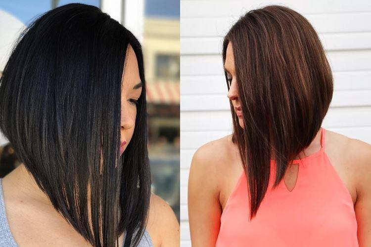 Carré long sans frange