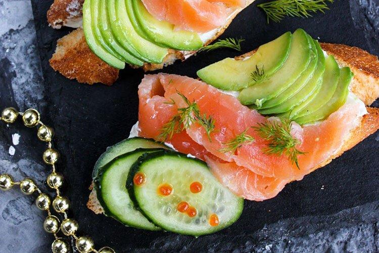 Sandwichs au poisson rouge et à l'avocat - recettes