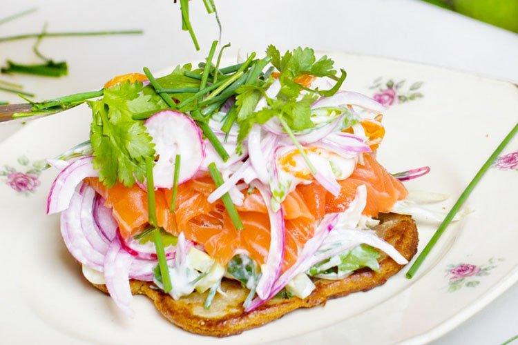 Snack de sandwichs au poisson rouge - recettes