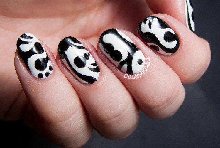 Résumé - Manucure noir et blanc