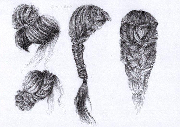 Coiffures - Que peut-on dessiner quand on s'ennuie