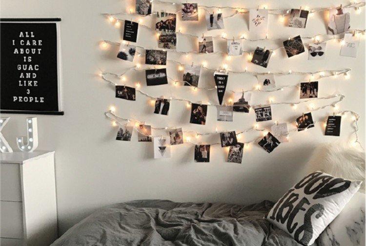 Guirlande avec pinces à linge pour une photo - Quoi offrir à une fille pour son anniversaire
