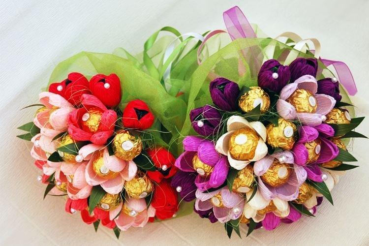 Bouquet de bonbons - Quoi offrir à maman pour son anniversaire de ses propres mains