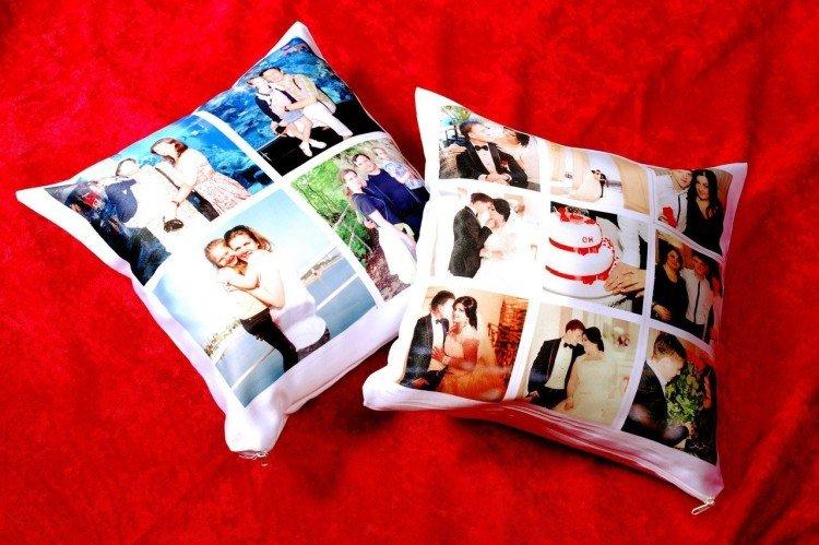Coussin avec une photo d'anniversaire - Quoi offrir à un petit ami pour son anniversaire