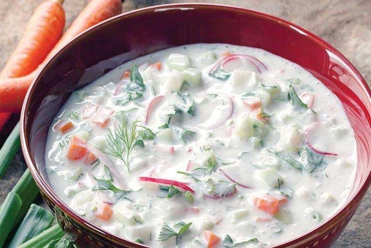 Okroshka méditerranéenne aux calmars - Que cuisiner à partir de recettes de calmars