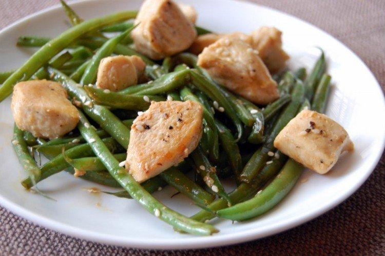 Filet de poulet aux haricots verts - Que cuisiner avec du poulet