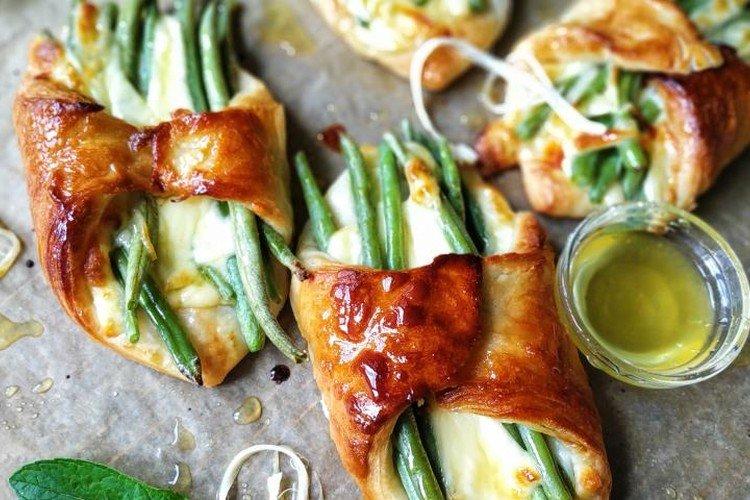 Feuilletés au fromage et aux asperges - Que faire de la pâte feuilletée à la levure