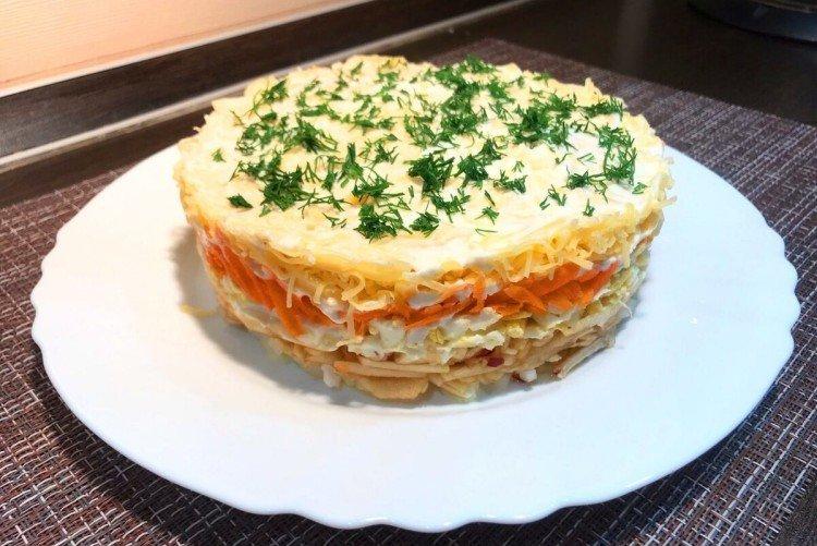 Salade de pommes simple - Que cuisiner sur les recettes de table du Nouvel An