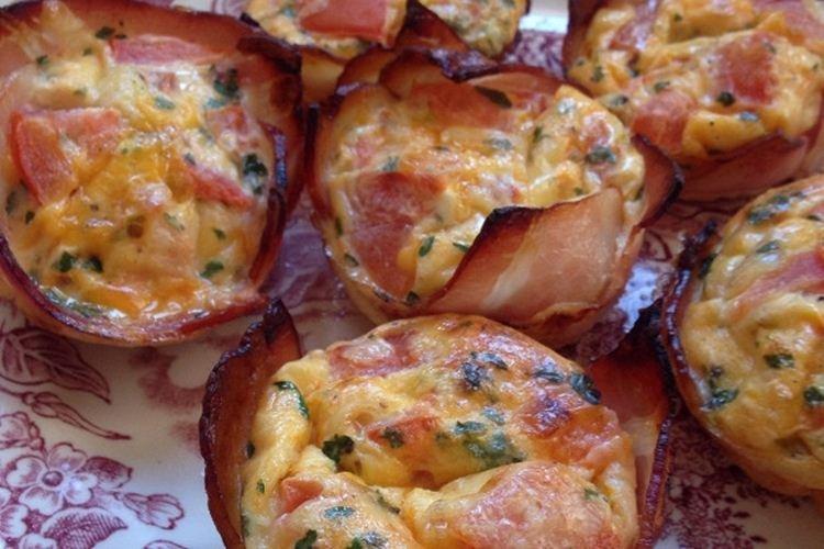 Muffin omelette au bacon - Que cuisiner pour un enfant pour des recettes de petit-déjeuner