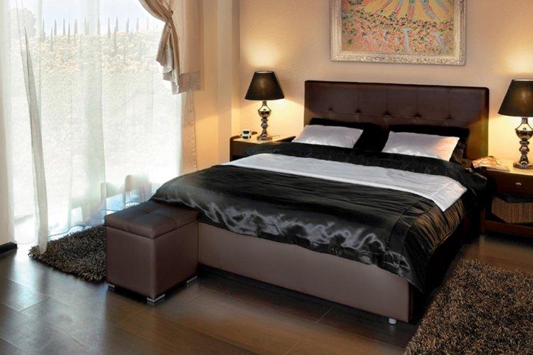 Couleur wengé dans la chambre - conception de photos