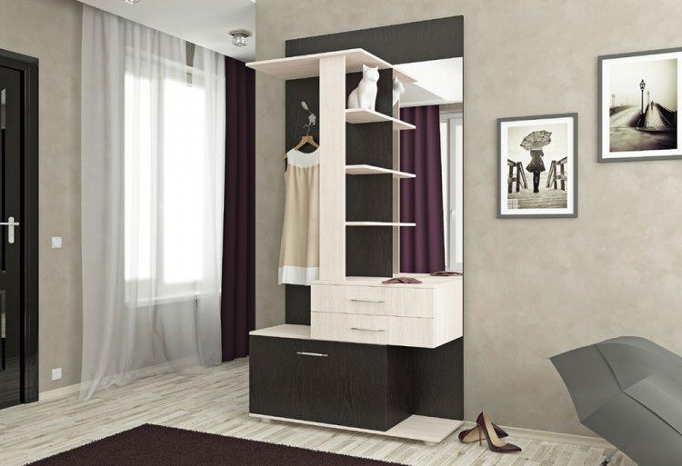 Couleur wengé dans le couloir - conception de photos