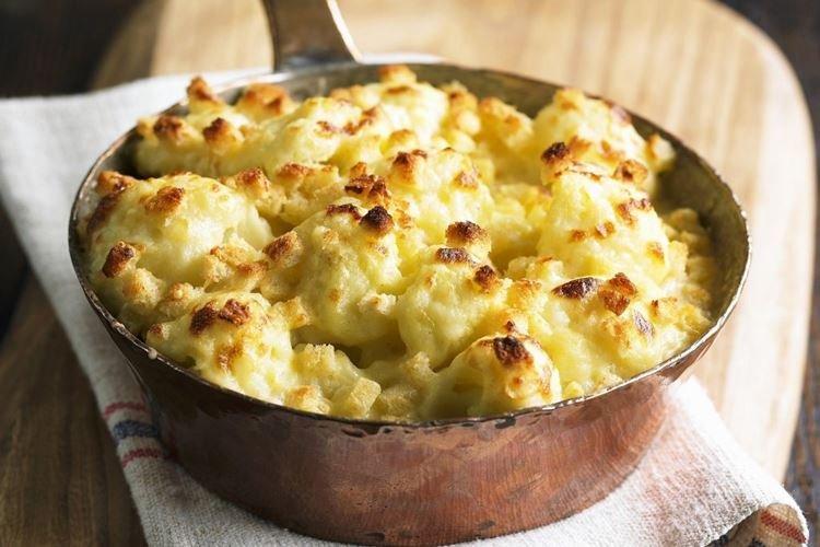 Chou-fleur au four avec beurre et fromage - recettes