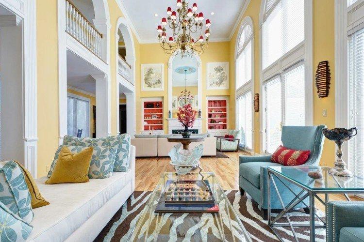 Couleurs froides et chaudes - Combinaisons de couleurs pour murs, sols et plafonds