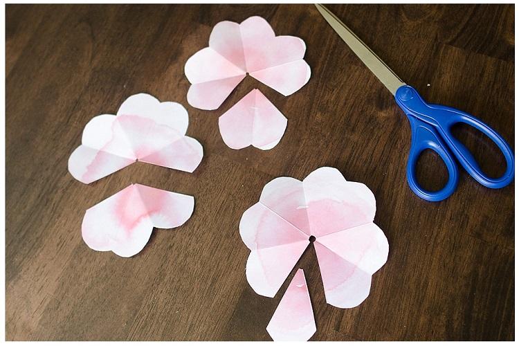 Roses en papier - Fleurs en papier DIY