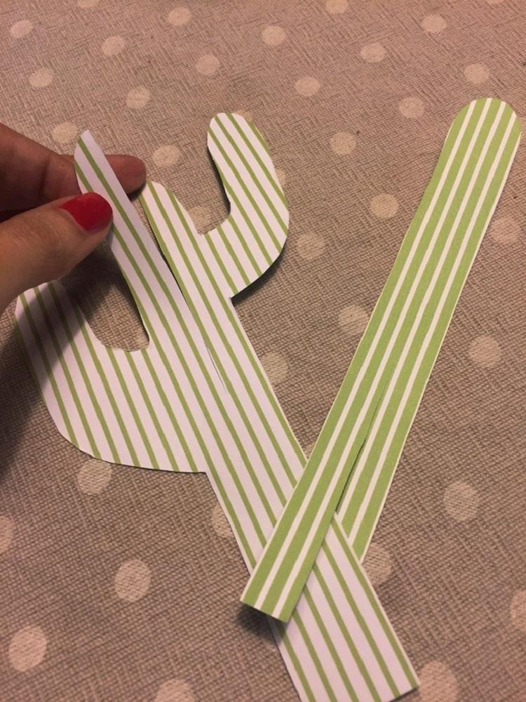 Cactus - Fleurs en papier DIY