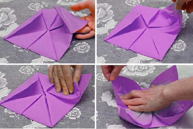 Lotus - Fleurs de serviette DIY