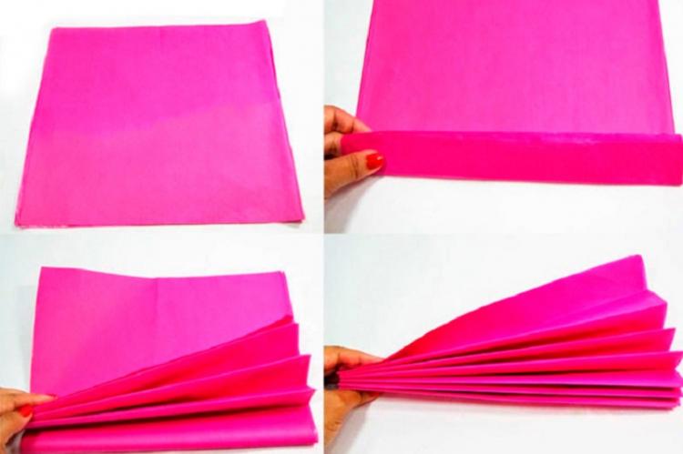 Pivoine - Fleurs de bricolage à partir de serviettes