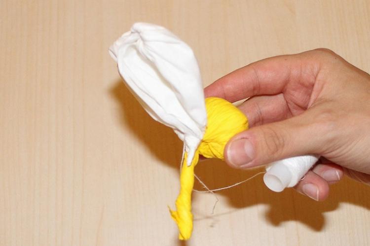 Camomille - Fleurs de bricolage à partir de serviettes