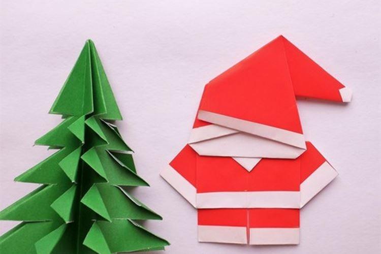 Père Noël en papier de ses propres mains - photos et idées