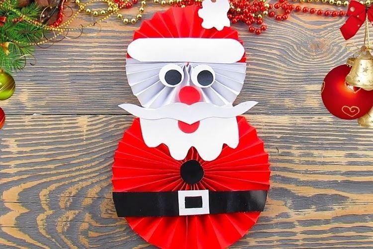 Père Noël en papier de ses propres mains - photos et idées
