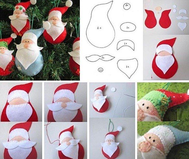 Père Noël à faire soi-même en feutre