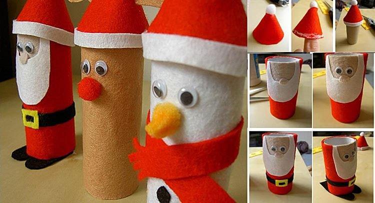 Père Noël d'une pochette en carton avec ses propres mains à la maternelle et à l'école