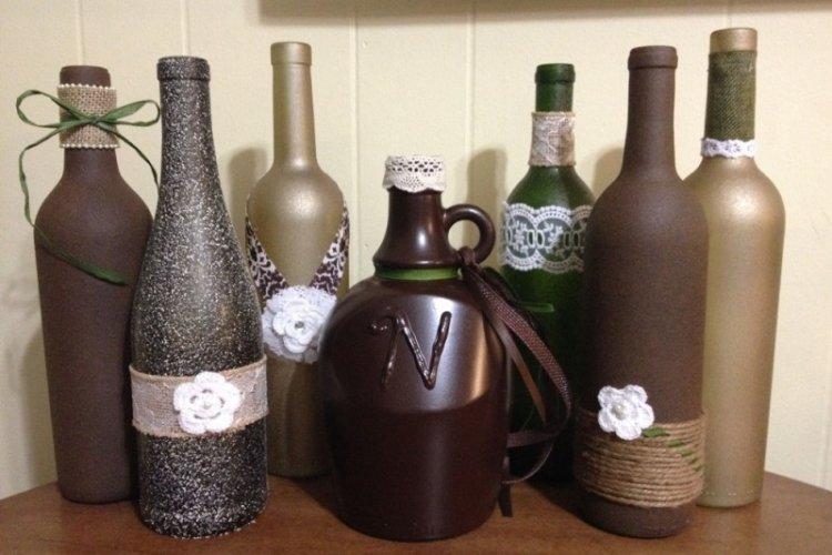 Décoration de bouteille DIY - photos et idées