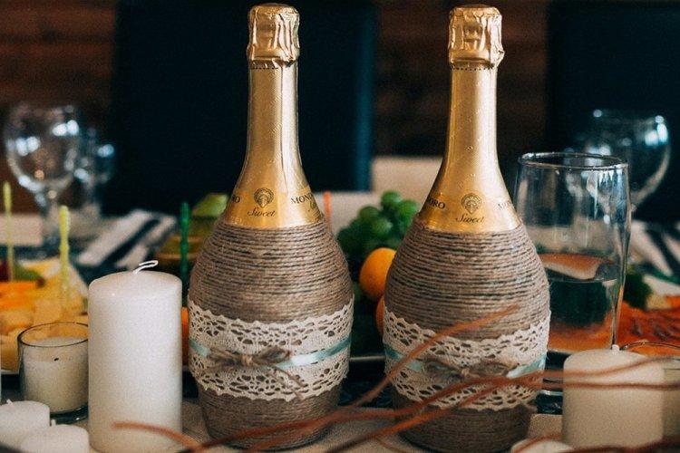 Décoration de bouteille DIY - photos et idées