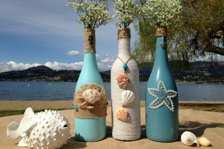 Décoration de bouteille DIY - photos et idées