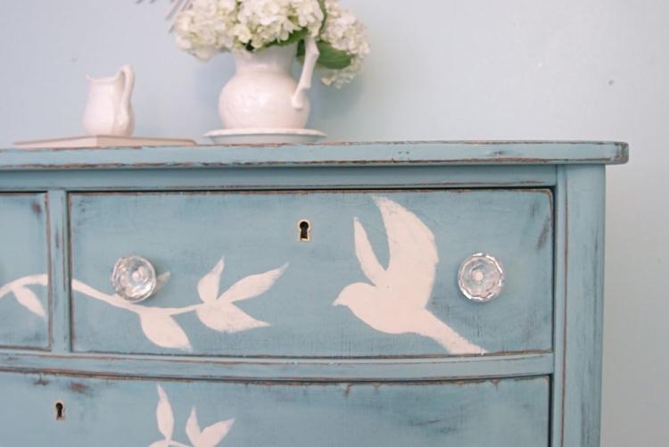 DIY déco d'armoire ancienne - idées photo