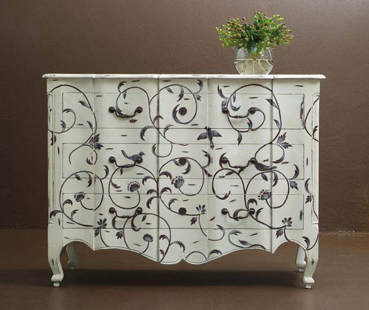 DIY déco d'armoire ancienne - idées photo