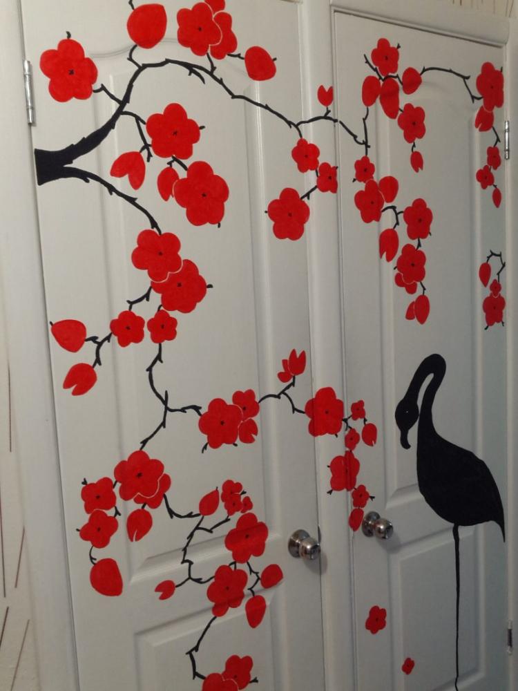 DIY déco de porte ancienne - photo