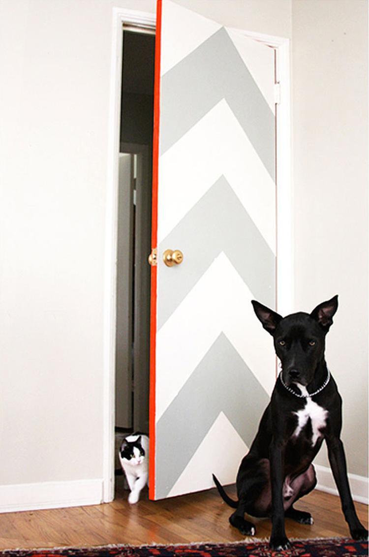 DIY déco de porte ancienne - photo