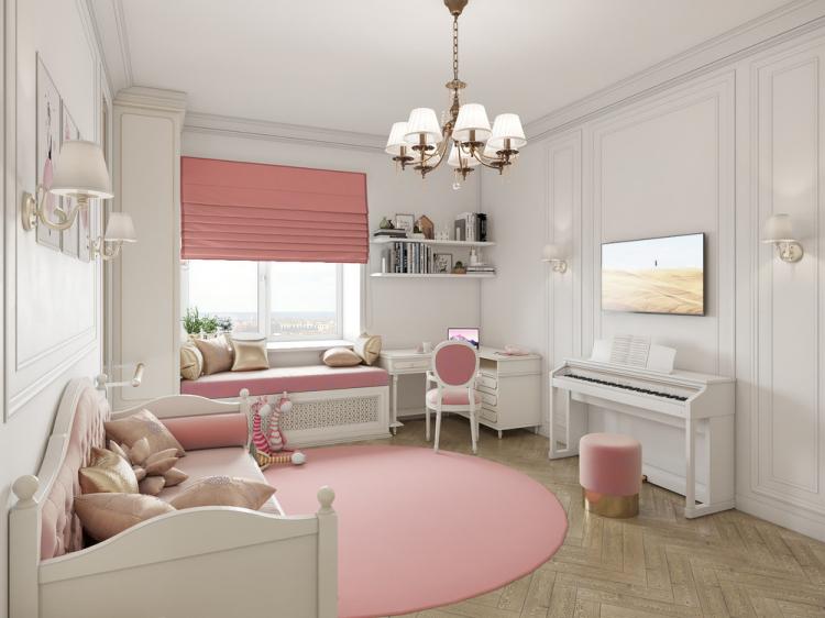 Chambre d'enfants pour filles - design d'intérieur