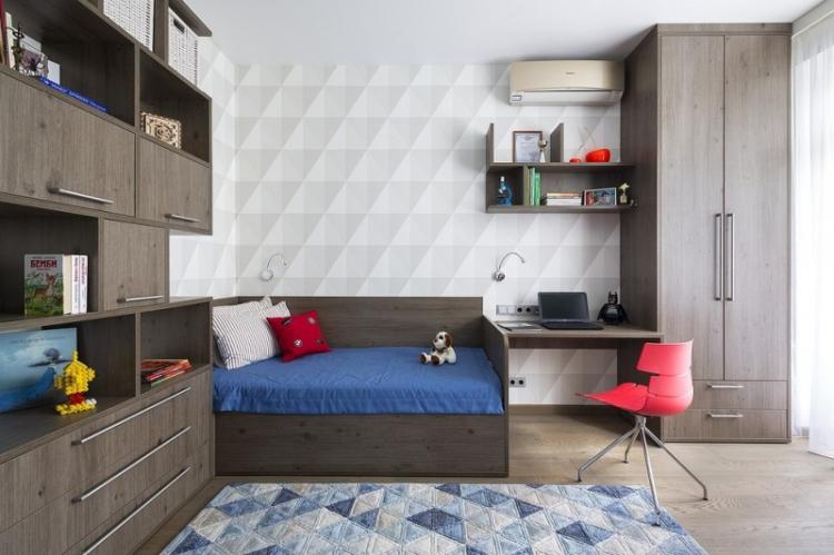 Conception d'une chambre d'enfant pour un écolier