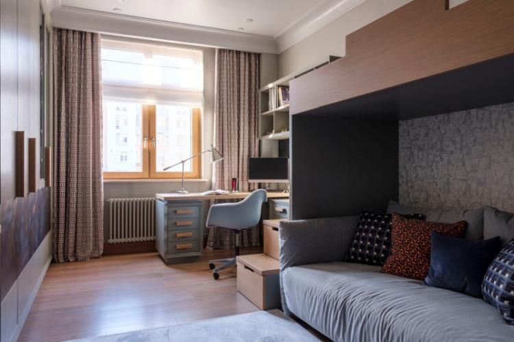 Conception d'une chambre d'enfant pour un écolier