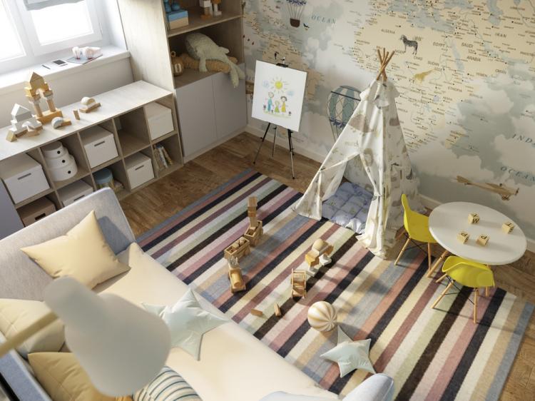 Chambre d'enfant Univers pour un découvreur - décoration d'intérieur