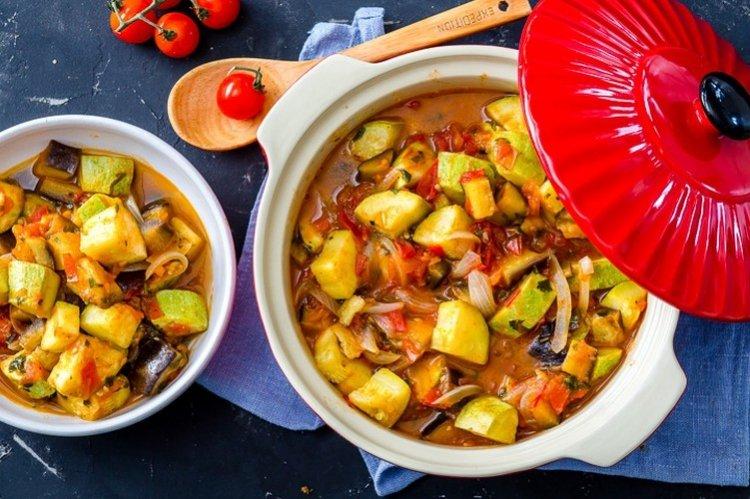 Ragoût d'aubergines - Recettes de repas diététiques