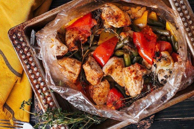 Poitrine de poulet aux légumes - Recettes de repas diététiques