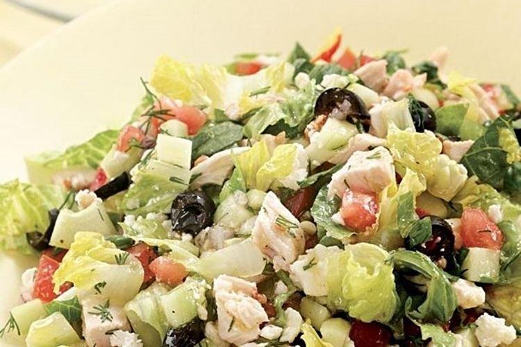 Salade diététique à la feta et aux olives - recettes